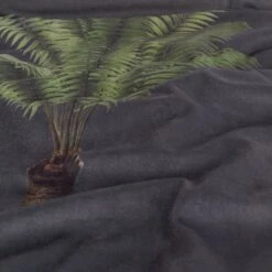 Habitat Graphic Palm Printed Throw - Black - 125X150cm -Cooking and dining Shop 2067869 R Z003A