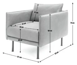 Habitat Moore Leather Armchair - Dark Grey -Cooking and dining Shop 2071051 R E001