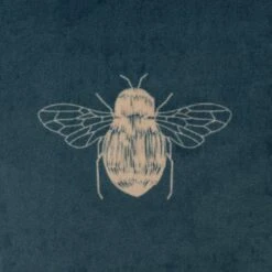 Habitat Gold Bee Printed Cushion - Teal - 43x43cm 7 Habitat Gold Bee Printed Cushion - Teal - 43x43cm -Cooking and dining Shop 2072610 R B001