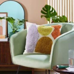 Habitat Geo Technique Cushion - Multicoloured - 43x43cm