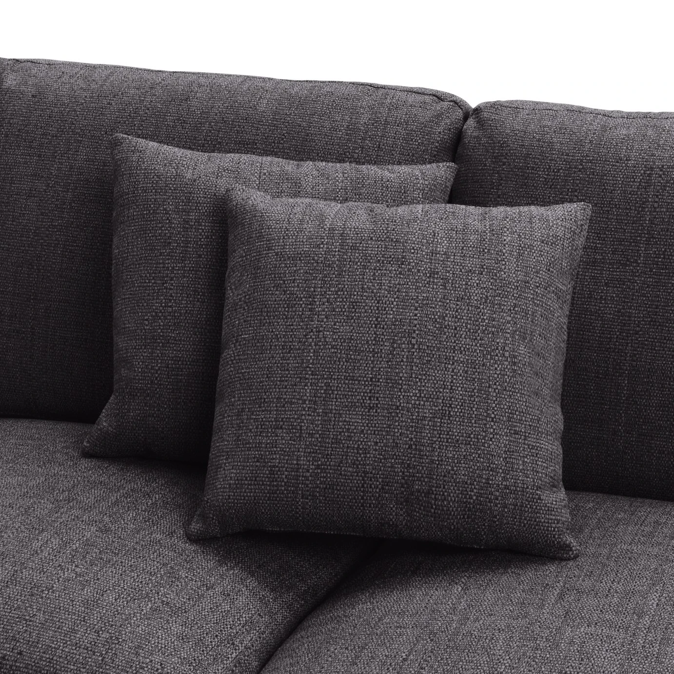 Habitat Lisbon Fabric Left Hand Corner Chaise Sofa- Charcoal 8 Habitat Lisbon Fabric Left Hand Corner Chaise Sofa- Charcoal - Image 8