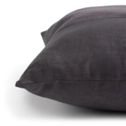 Habitat Velvet Panel Cushion - Grey & Black - 50x50cm -Cooking and dining Shop 2078793 R Z003A