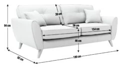 Habitat Isla 3 Seater Leather Sofa - Grey 15 Habitat Isla 3 Seater Leather Sofa - Grey -Cooking and dining Shop 2204749 R E001