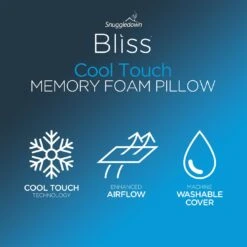 Snuggledown Bliss Cool Touch Memory Foam Firm Pillow -Cooking and dining Shop 2253518 R Z010A