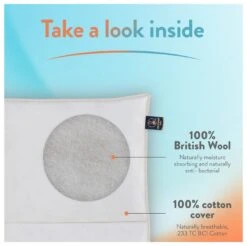 Slumberdown Wonderful Wool Medium Weight Duvet - Single -Cooking and dining Shop 2255097 R Z005A