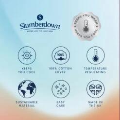 Slumberdown Wonderful Wool Medium Weight Duvet - Single -Cooking and dining Shop 2255097 R Z013A