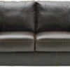 Habitat Eton Leather 2 Seater Sofa - Chocolate