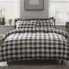 Habitat Gingham Check Black & White Bedding Set - Single