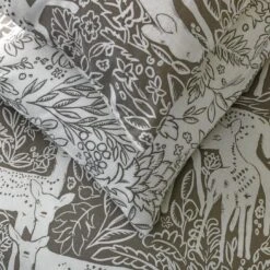 Habitat Brushed Cotton Deer Print Grey Bedding Set - Single -Cooking and dining Shop 2729107 R Z002C