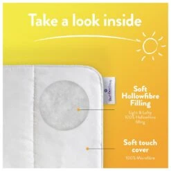 Slumberdown Summer Non Allergic 4.5 Tog Duvet - Single -Cooking and dining Shop 2842905 R Z004A