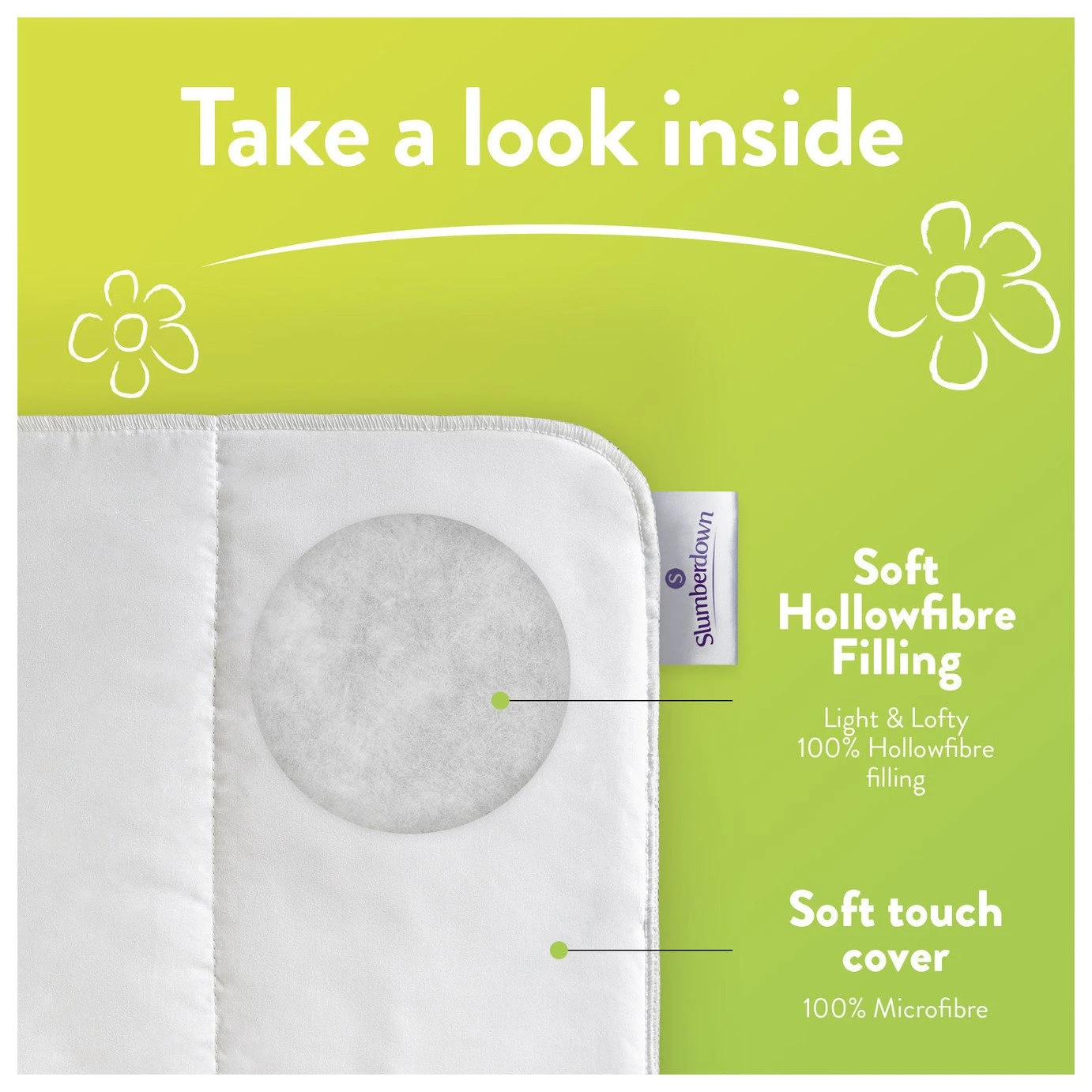 Slumberdown Spring Non Allergic 7.5 Tog Duvet - Single 3 Slumberdown Spring Non Allergic 7.5 Tog Duvet - Single - Image 3
