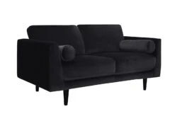 Habitat Jacob Fabric 2 Seater Sofa - Black -Cooking and dining Shop 2910143 R Z004A