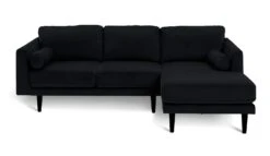 Habitat Jacob Velvet Right Hand Corner Sofa - Black 9 Habitat Jacob Velvet Right Hand Corner Sofa - Black -Cooking and dining Shop 2910260 R Z002A