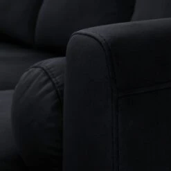 Habitat Jacob Velvet Right Hand Corner Sofa - Black 12 Habitat Jacob Velvet Right Hand Corner Sofa - Black -Cooking and dining Shop 2910260 R Z009A