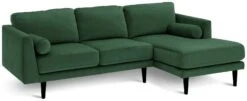 Habitat Jacob Velvet Right Hand Corner Sofa - Emerald Green -Cooking and dining Shop 2910291 R Z003A