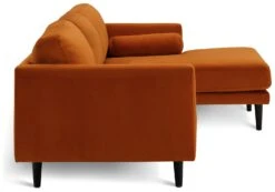 Habitat Jacob Velvet Right Hand Corner Sofa - Orange -Cooking and dining Shop 2910318 R Z004A