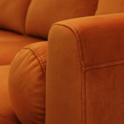 Habitat Jacob Velvet Right Hand Corner Sofa - Orange -Cooking and dining Shop 2910318 R Z009A