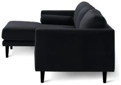Habitat Jacob Velvet Left Hand Corner Sofa - Black 11 Habitat Jacob Velvet Left Hand Corner Sofa - Black -Cooking and dining Shop 2910325 R Z004A