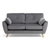 Habitat Iris Fabric 2 Seater Sofa - Grey