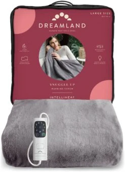 Dreamland Snuggle Up Heated Grey Throw - Large 15 Dreamland Snuggle Up Heated Grey Throw - Large -Cooking and dining Shop 2990606 R Z002A