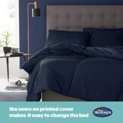 Silentnight Coverless 10.5Tog Navy Duvet &Pillowcase- Single -Cooking and dining Shop 3032257 R Z004A