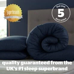 Silentnight Coverless 10.5Tog Navy Duvet &Pillowcase- Single -Cooking and dining Shop 3032257 R Z009A