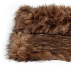 Habitat Faux Fur Throw - Brown - 125x150cm 9 Habitat Faux Fur Throw - Brown - 125x150cm -Cooking and dining Shop 3035591 R Z002A