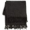 Habitat Faux Mohair Throw - Charcoal - 125X150cm