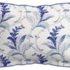 V&A Cotton 200 TC Baroque Patterned Pillowcase - Blue