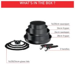 Tefal Ingenio Daily Chef 10 Piece Aluminium Pan Set -Cooking and dining Shop 3082805 R Z003A