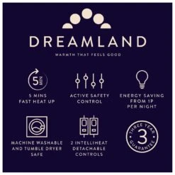 Dreamland Intelliheat Dual Control Mattress Protector-Double 20 Dreamland Intelliheat Dual Control Mattress Protector-Double -Cooking and dining Shop 3114869 R Z009A