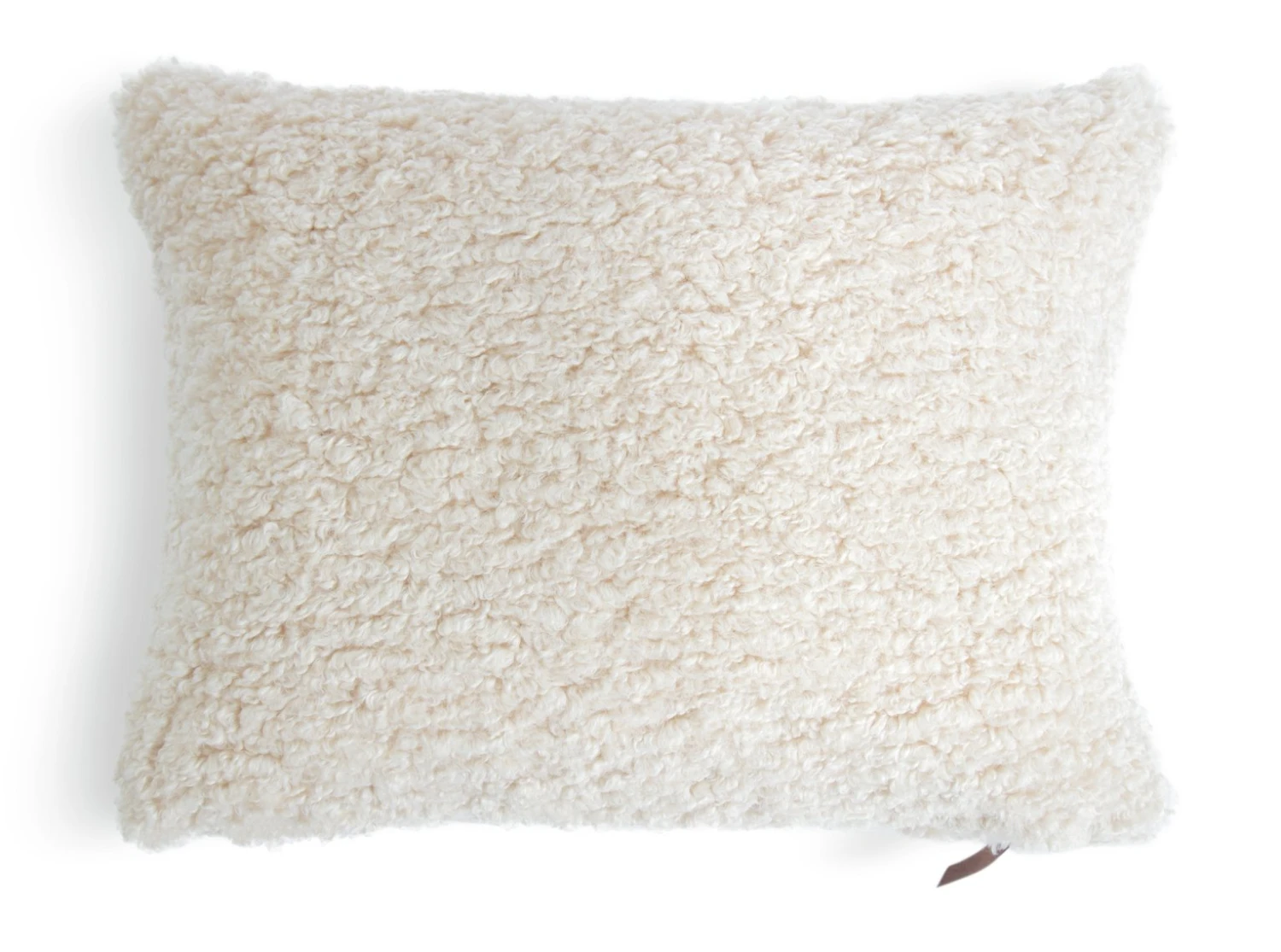Habitat Faux Shearling Cushion - Oatmeal - 60X40cm 5 Habitat Faux Shearling Cushion - Oatmeal - 60X40cm - Image 5