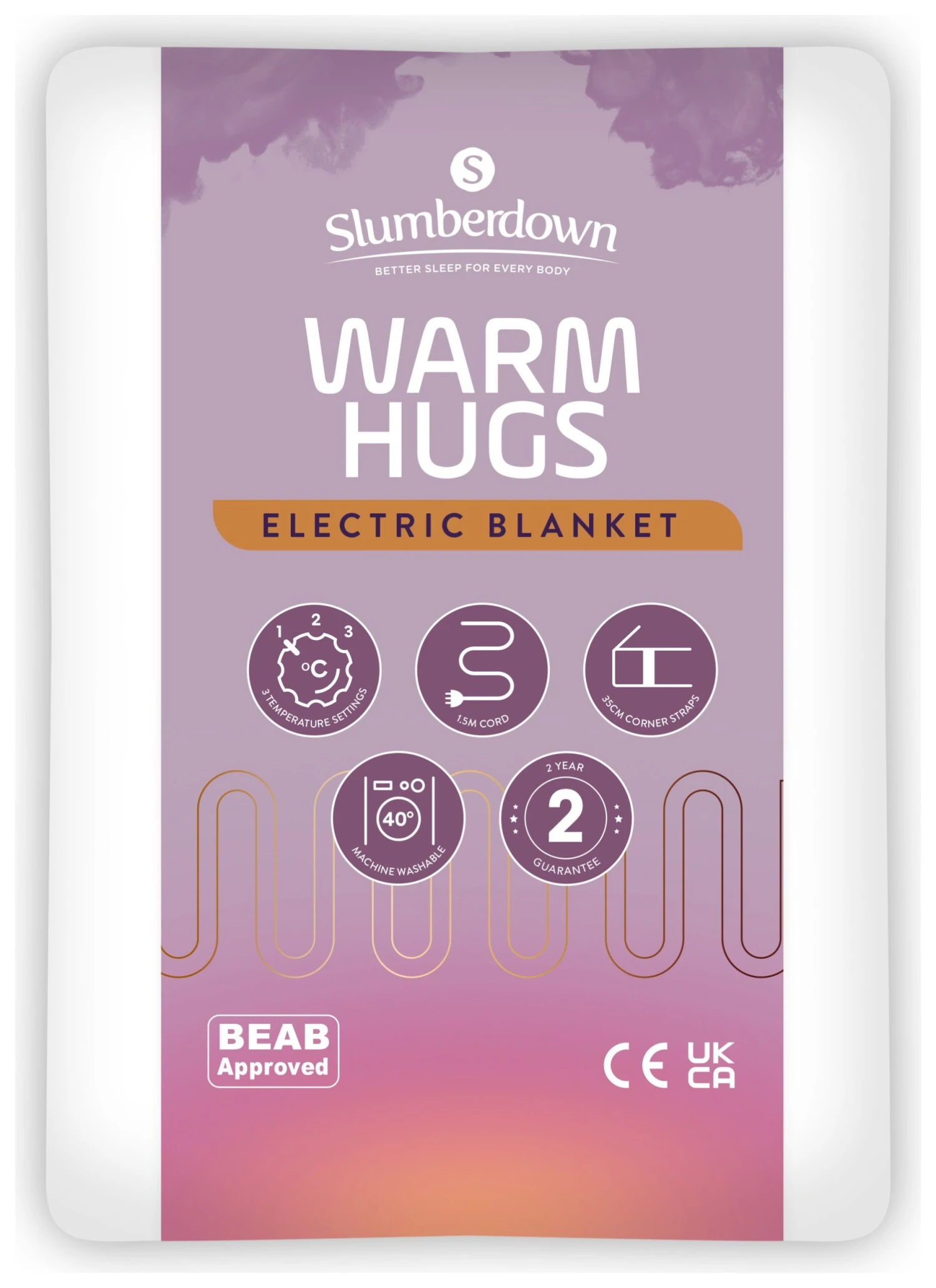 Slumberdown Warm Hugs Electric Blanket - Small Double 1 Slumberdown Warm Hugs Electric Blanket - Small Double