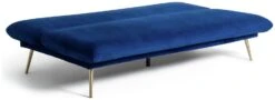 Habitat Matteo 2 Seater Velvet Clic Clac Sofa Bed - Blue -Cooking and dining Shop 3152027 R Z003A