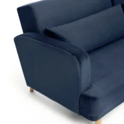 Habitat Andy Left Corner Velvet Clic Clac Sofa Bed - Navy -Cooking and dining Shop 3159491 R Z009A