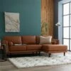 Habitat Jackson Leather Right Corner Chaise Sofa - Tan