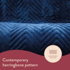 Dreamland Deluxe Velvet Royal Blue Heated Throw - Large -Cooking and dining Shop 3340901 R Z005A 1