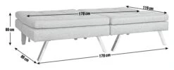 Habitat Duo 2 Seater Clic Clac Sofa Bed - Charcoal -Cooking and dining Shop 3432022 R E001