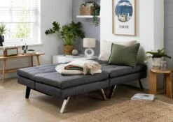Habitat Duo 2 Seater Clic Clac Sofa Bed - Charcoal -Cooking and dining Shop 3432022 R Z004C