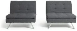 Habitat Duo 2 Seater Clic Clac Sofa Bed - Charcoal -Cooking and dining Shop 3432022 R Z006A