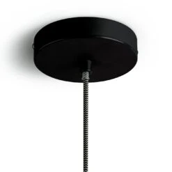 Habitat Pendant Ceiling Light - Matte Black & Herringbone -Cooking and dining Shop 3449802 R Z004A