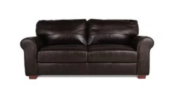 Habitat Salisbury Leather 3 Seater Sofa - Chocolate