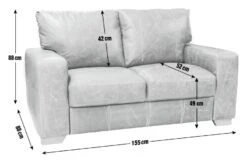 Habitat Eton Leather 2 Seater Sofa - Tan -Cooking and dining Shop 3574478 R E001