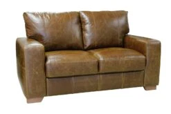 Habitat Eton Leather 2 Seater Sofa - Tan -Cooking and dining Shop 3574478 R Z004A