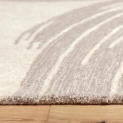 Habitat Hand Tufted Wool & Cotton Rug - Natural -120X170cm -Cooking and dining Shop 3636574 R Z002C