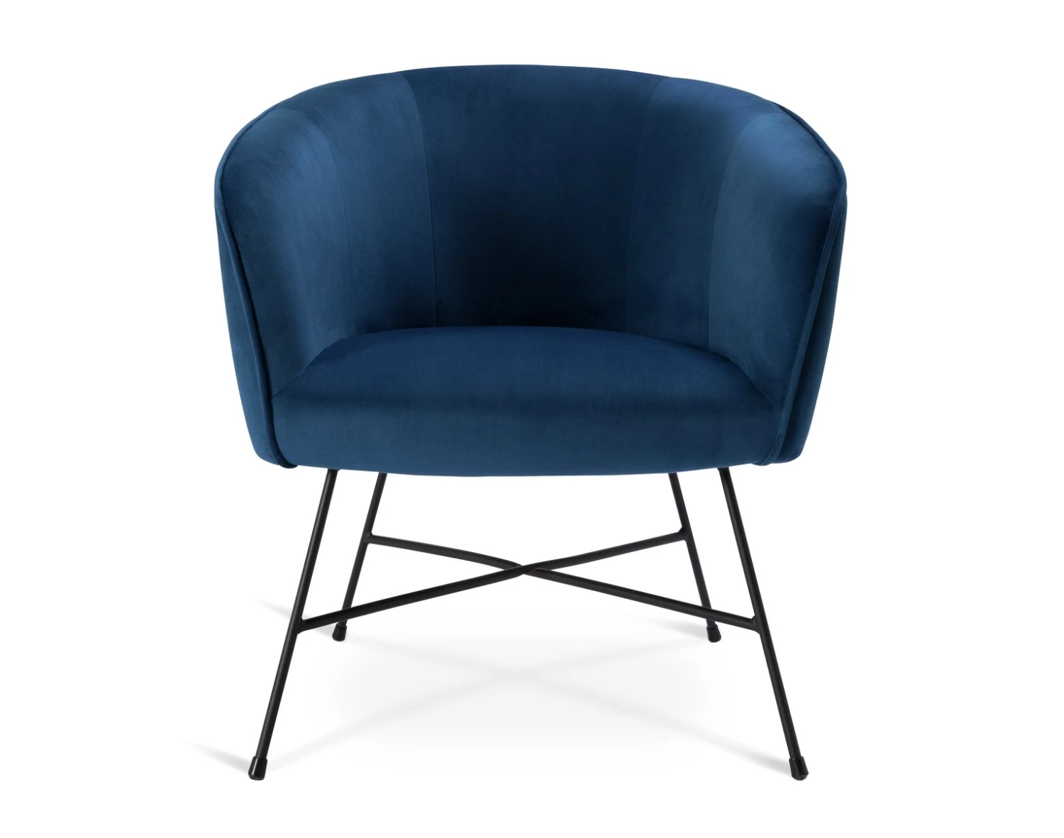 Habitat Jax Velvet Accent Chair - Navy 1 Habitat Jax Velvet Accent Chair - Navy