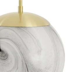 Habitat Tires Alabaster Ceiling Pendant Light -Brushed Brass -Cooking and dining Shop 4075990 R Z003A