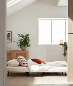 Habitat Roma Small Double Boucle Chairbed - Cream -Cooking and dining Shop 4077981 R Z005A