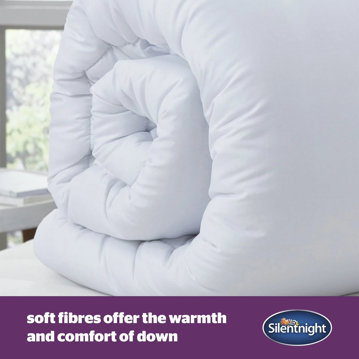 Silentnight Soft Like Down 13.5 Tog Duvet - Single 2 Silentnight Soft Like Down 13.5 Tog Duvet - Single - Image 2