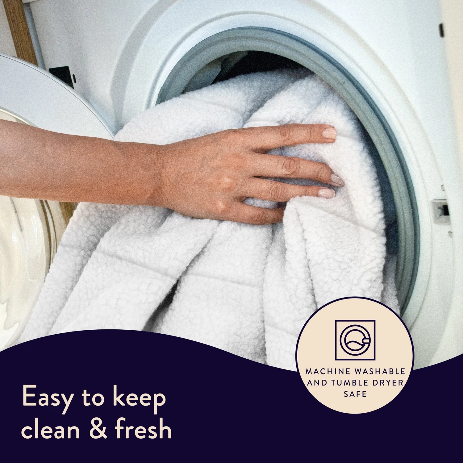 Dreamland Scandi Sherpa Dual Control Underblanket - Double 8 Dreamland Scandi Sherpa Dual Control Underblanket - Double - Image 8